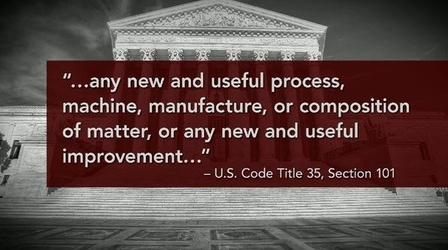Video thumbnail: PBS NewsHour Supreme Court Tackles Case of Patent Law, Human Genetics