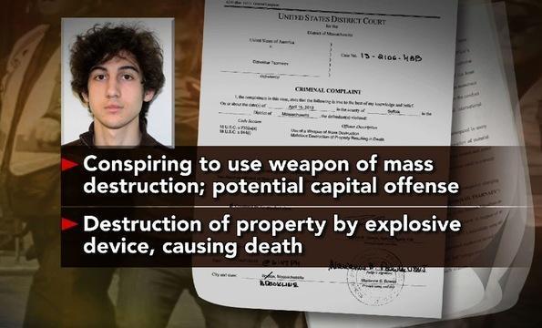 Bombing Suspect Arraigned on Charges While Hospitalized