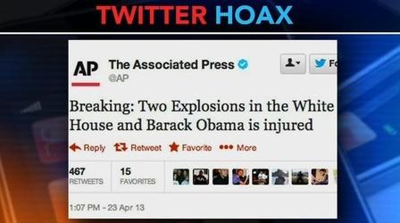 Video thumbnail: PBS NewsHour How a Bogus Tweet Can Wreak Financial Havoc