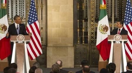 Video thumbnail: PBS NewsHour Obama Talks Trade, Security, and Immigration on Mexico Trip