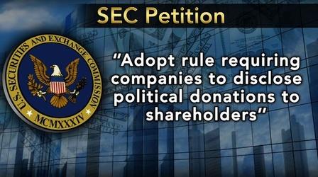 Video thumbnail: PBS NewsHour SEC Considering New Rule for Political Contributions 
