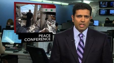 Video thumbnail: PBS NewsHour News Wrap: Russia Says Syria Has Agreed to Peace Conference
