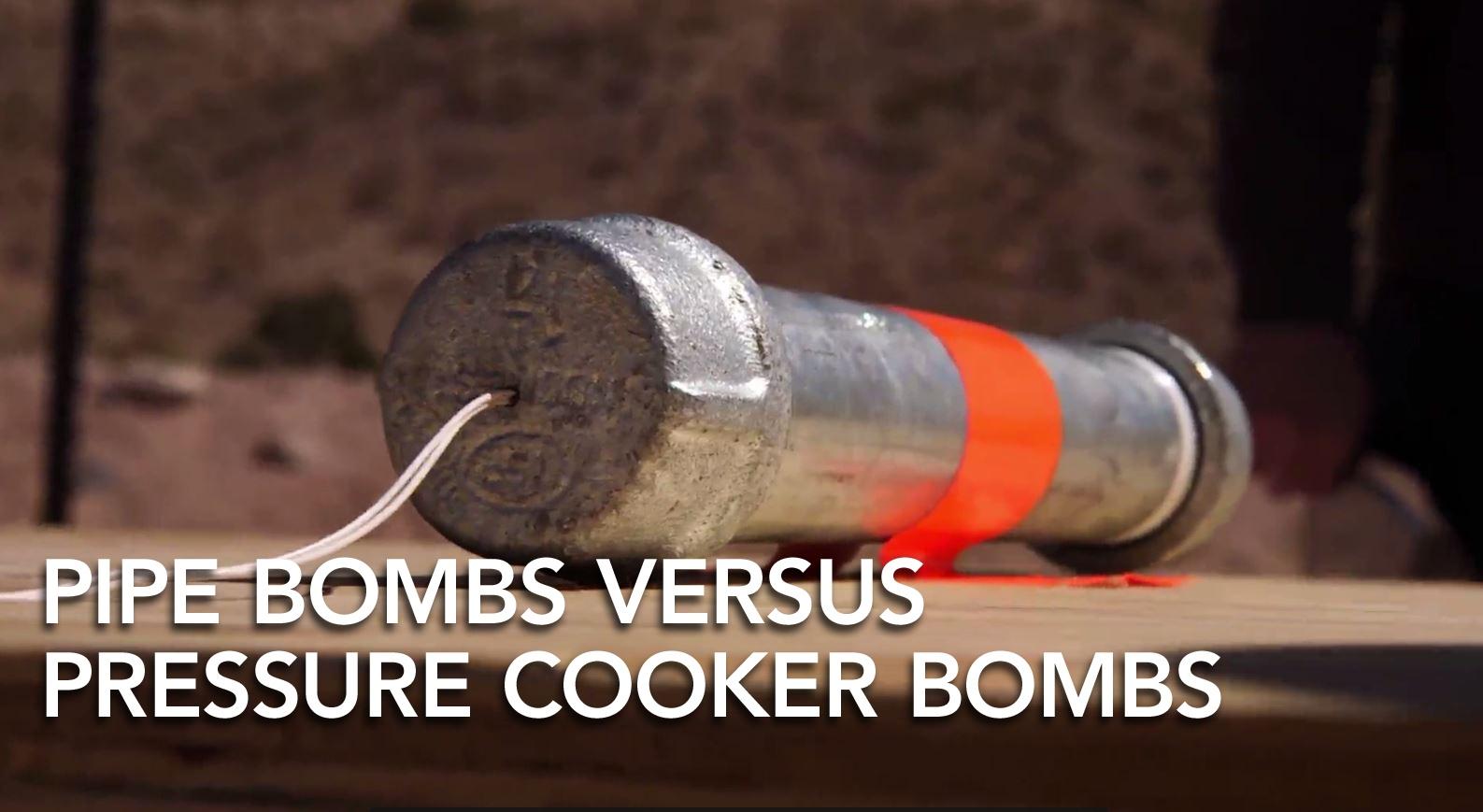 See the Difference Between Pipe and Pressure Cooker Bombs
