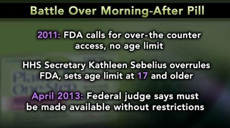 Video thumbnail: PBS NewsHour Justice Department Drops Fight on Morning-After Pill