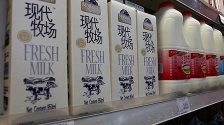 Video thumbnail: PBS NewsHour Could a Surplus of California Milk Fulfill China's Needs?