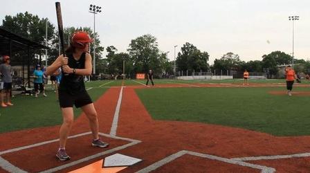 Video thumbnail: PBS NewsHour Inside Softball: Press, Politicians Play for Good Cause