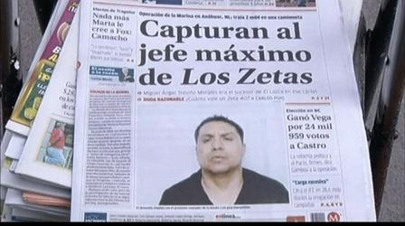 Video thumbnail: PBS NewsHour Leader of Zetas Drug Cartel Captured Near Texas Border