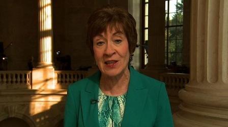 Video thumbnail: PBS NewsHour Sen. Collins: Solution Should Be 'Aggressively Pursued'