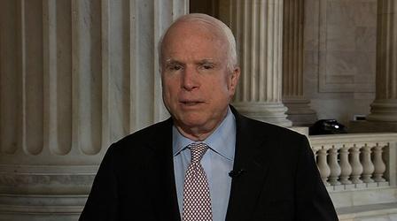 Video thumbnail: PBS NewsHour McCain: Call for Action, Pause Hurts Obama's Case on Syria