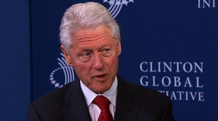 Video thumbnail: PBS NewsHour President Clinton Reflects on Making a Positive Impact