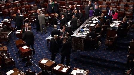 Video thumbnail: PBS NewsHour Senate Votes Unanimously to Take Up Debate on Budget Bill 