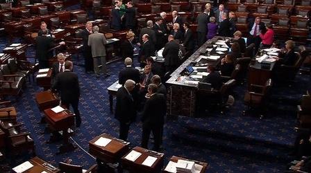 Video thumbnail: PBS NewsHour Senate Votes Unanimously to Take Up Debate on Budget Bill 