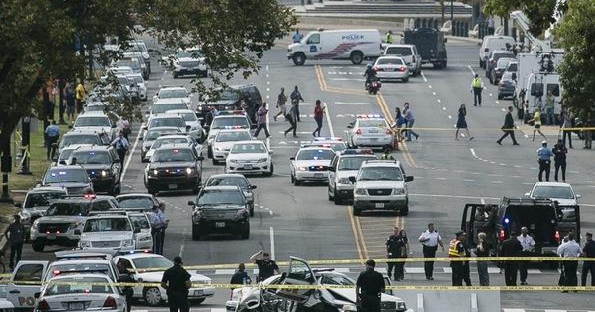 PBS News Hour | Suspect killed at the end of a car chase to Capitol ...