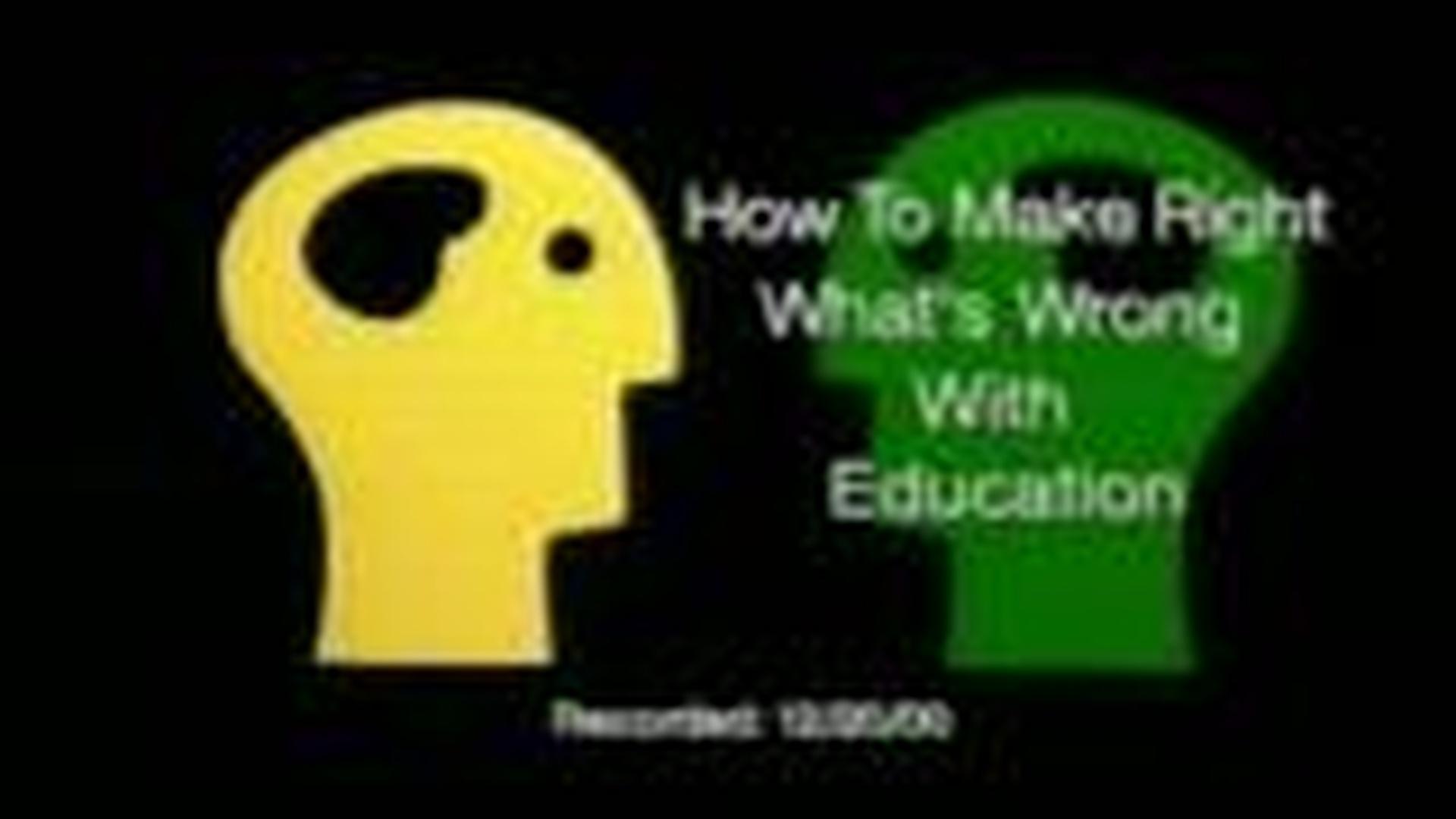 How To Fix What's Wrong with Education, Part I | The Open Mind | NJ PBS
