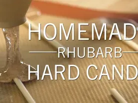 Homemade Rhubarb Hard Candy