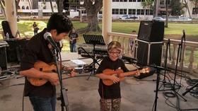 Video thumbnail: Jake Shimabukuro: Life On Four Strings Aidan and Jake