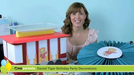 Video thumbnail: PBS Parents Birthday Parties Daniel Tiger Birthday Party Decorations