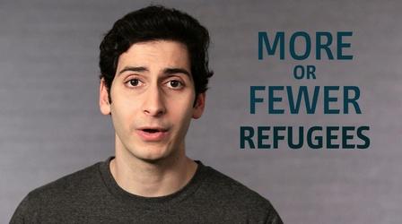 Video thumbnail: Point Taken One Word or Less: More or Fewer Refugees?