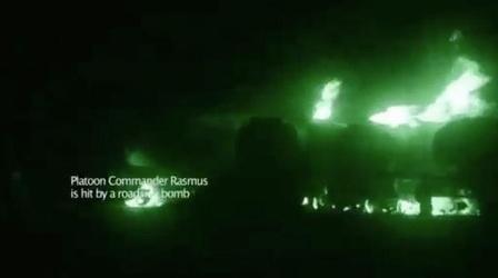 Video thumbnail: POV Platoon Commander Rasmus Is Hit by a Roadside Bomb