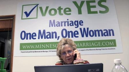 Video thumbnail: Religion & Ethics NewsWeekly Minnesota Marriage Amendment