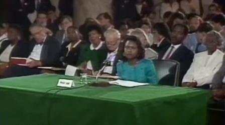Video thumbnail: Washington Week Anita Hill testifies at Clarence Thomas confirmation hearing