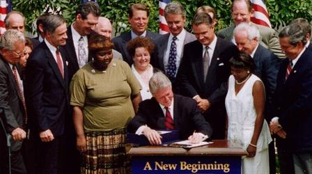 Video thumbnail: Washington Week 1996 Welfare Reform: Democratic "Mini-Revolt"