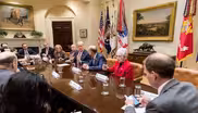 Trump tries to sell wary Republicans on health care