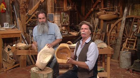 Video thumbnail: The Woodwright's Shop Bowl Carving with Peter Follansbee