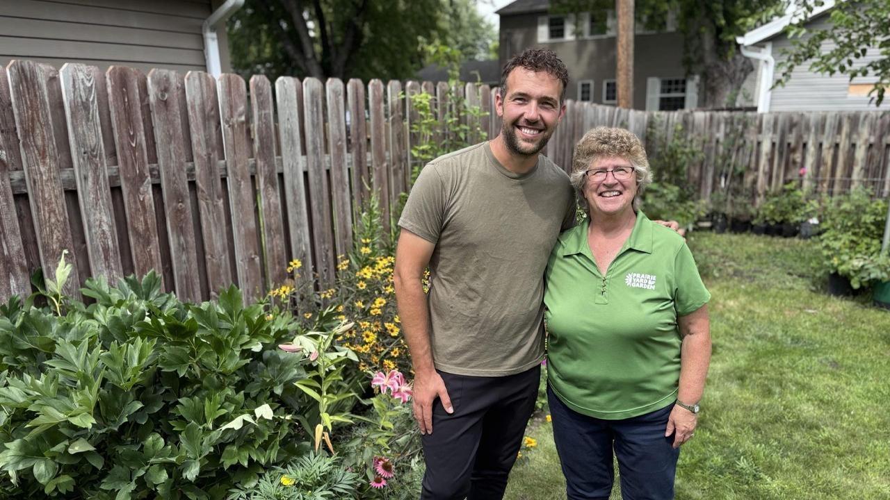 Charles Elhard is a devoted plant enthusiast, meticulously tending his vast, vibrant collections.