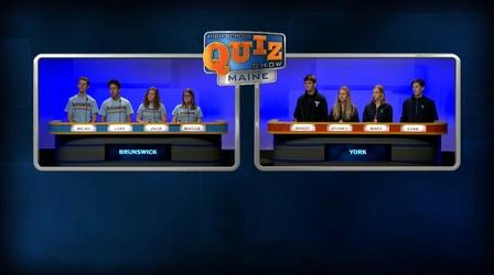 Video thumbnail: High School Quiz Show: Maine Brunswick vs. York - 2nd Round