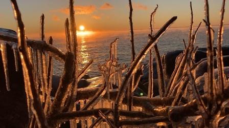 Video thumbnail: The Slice Photographing Icicles on Lake Superior