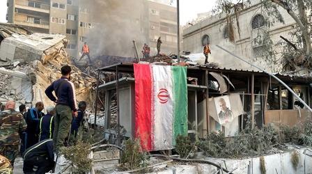Video thumbnail: PBS NewsHour Attack on Iran consulate in Syria escalates Mideast conflict