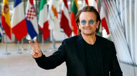 Video thumbnail: PBS NewsHour U2 singer Bono on his long career in music and activism