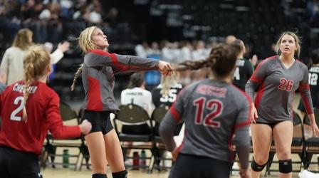 Video thumbnail: High School Activities 2021 B Volleyball | Chester Area vs. Aberdeen Christian