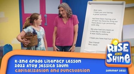 Video thumbnail: Rise and Shine Jessica Saum - Capitalization and Punctuation