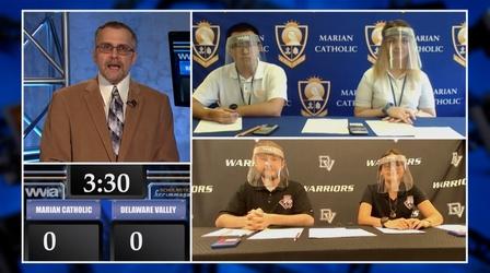 Video thumbnail: Scholastic Scrimmage Delaware Valley vs. Marian Catholic
