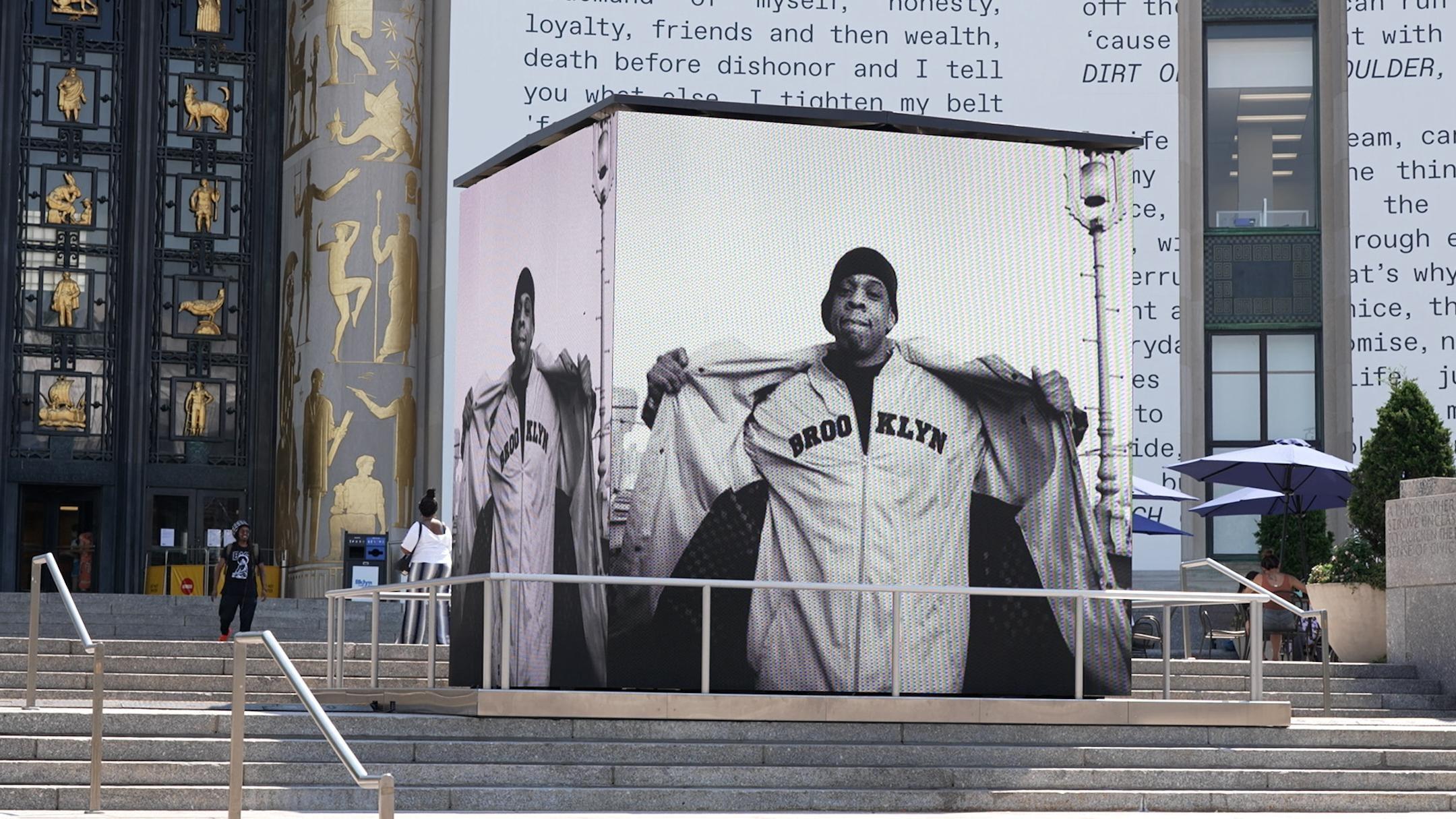 Jay Z performs at City Hall where the New York Yankees are honored