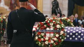 Video thumbnail: PBS NewsHour Washington pays tribute to John McCain at the Capitol