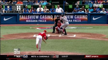 Video thumbnail: PBS NewsHour Baseball's star rookies specialize in the art of hitting