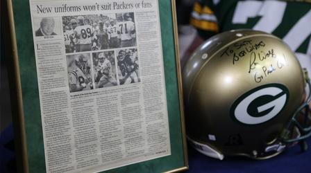 Video thumbnail: Antiques Roadshow Appraisal: 2004 Green Bay Packers Prototype Gold Helmet