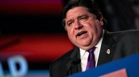 Video thumbnail: PBS NewsHour Pritzker says he hates bidding against other states for PPE