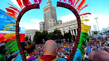 Video thumbnail: PBS NewsHour In Poland, anti-LGBTQ sentiment boils over into violence