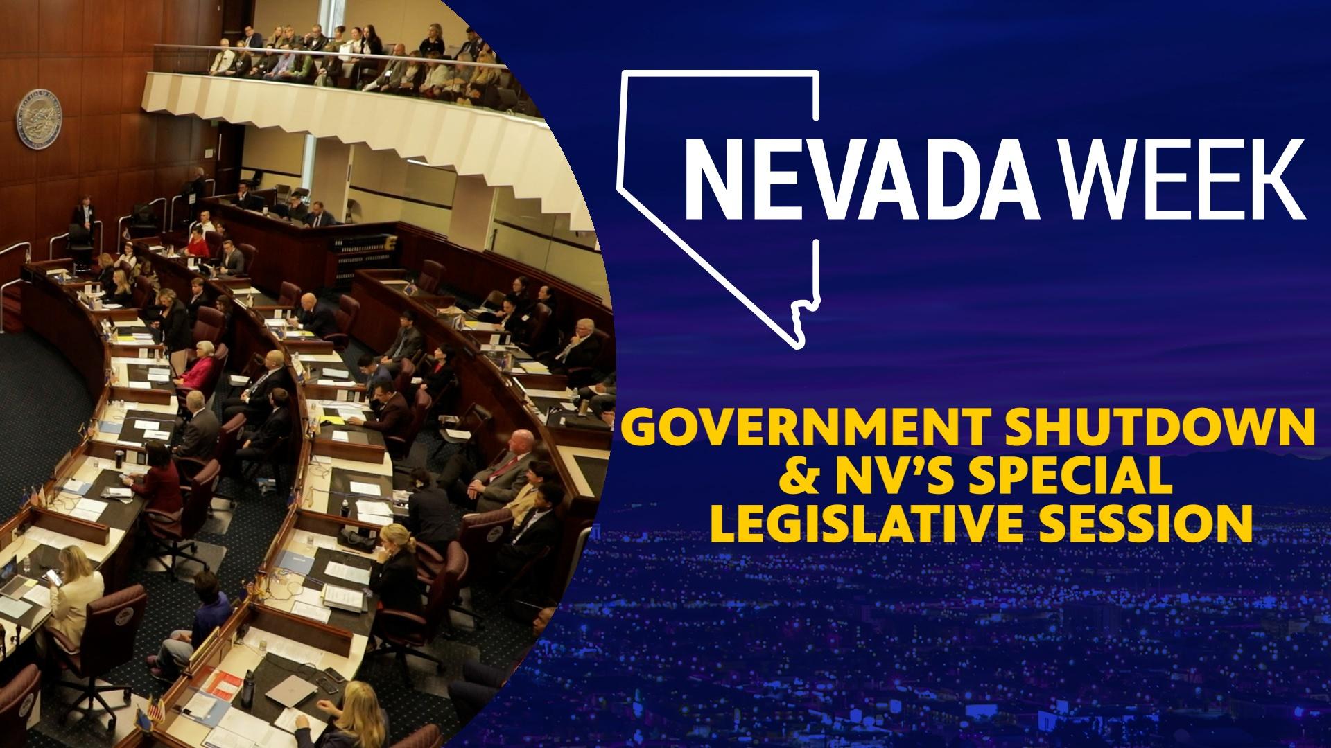 Government Shutdown & NV’s Special Legislative Session