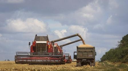 Video thumbnail: PBS NewsHour New Wrap: Ukraine plans to resume grain exports