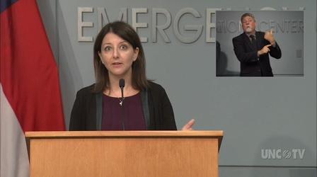 Video thumbnail: NC Emergency Management and Weather 07/23/20 Coronavirus Briefing: Dr. M. Cohen (English)