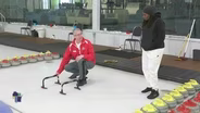 Angela Tries Curling with the Stevens Point Curling Club