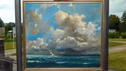 Appraisal: Eric Sloane Sea & Sky — Squall Line Oil, ca. 1950