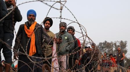 Video thumbnail: PBS NewsHour Indian farmers converge on Delhi to protest deregulation