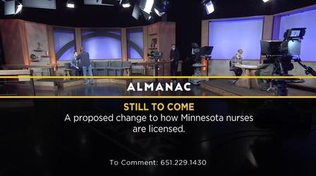 Video thumbnail: Almanac Legislative Push to Change How Nurses Are Licensed