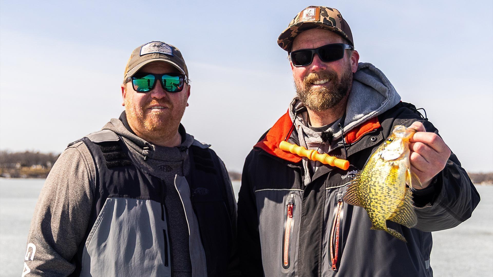 Host Bret Amundson joins Drake Herd to go ice fishing and Barry Thoele raises native minnows.